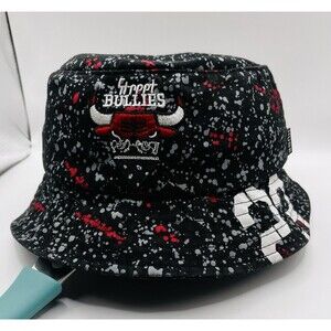 Huge Brand “Street BULLIES” Chicago Bulls Inspired Splatter Bucket Hat Cap #23
